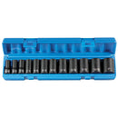 Grey Pneumatic 1202SD 12-Piece 3/8" Drive Semi Deep 12 Point SAE Impact Socket Set - Pelican Power Tool