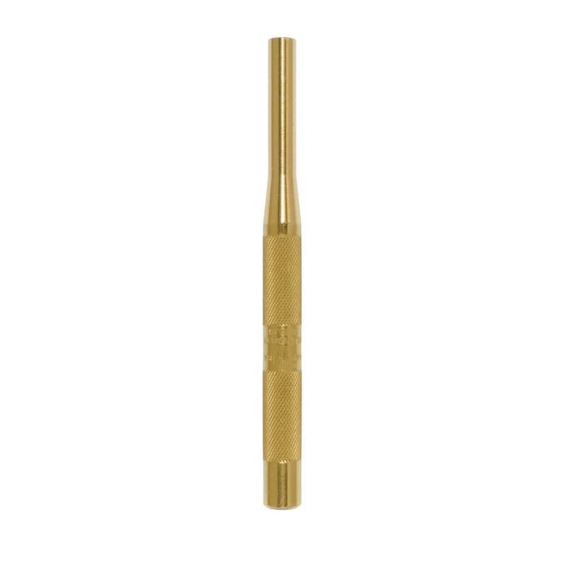 Mayhew 25717 Brass Punch Pin, 6Mmx1-1/4X4 On .375 R - Pelican Power Tool