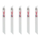 Milwaukee 48-00-5093 8v¢‚Ç¨ 8.5 Tpi Mutli-Material Cutting Sawzall Recip Saw Blades (5-Pk) - Pelican Power Tool