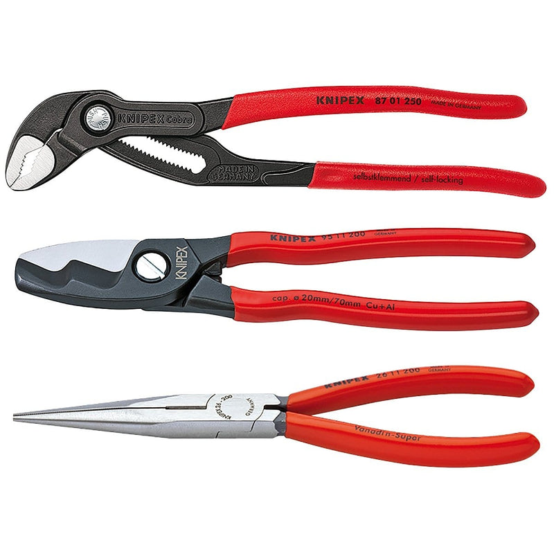 Knipex 9K 00 80 98 US Three Piece Automotive Set - Pelican Power Tool