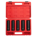 Sunex 2845 1/2" Dr.Extra Deep Sae Socket Set 5Pc - Pelican Power Tool