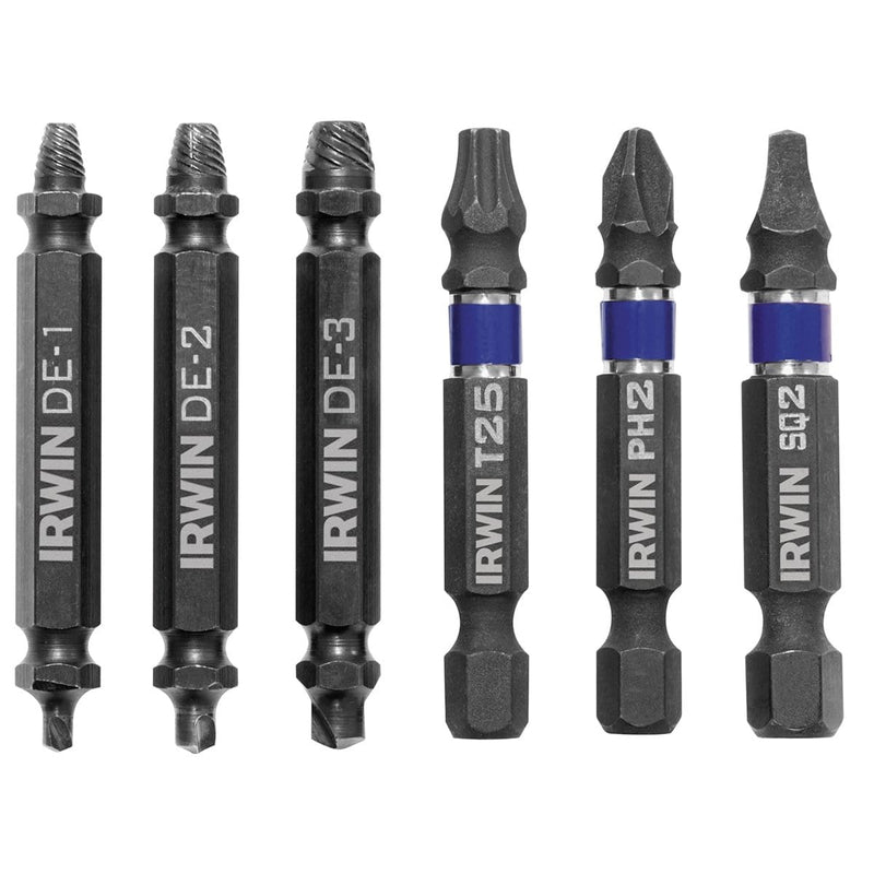 Hanson 1876225 6pc double ended screw extractor set - Pelican Power Tool