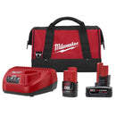 Milwaukee 48-59-2424P Redlith Cp 2.0Ah Xc 4.0Ah Battery Charger Kit - Pelican Power Tool