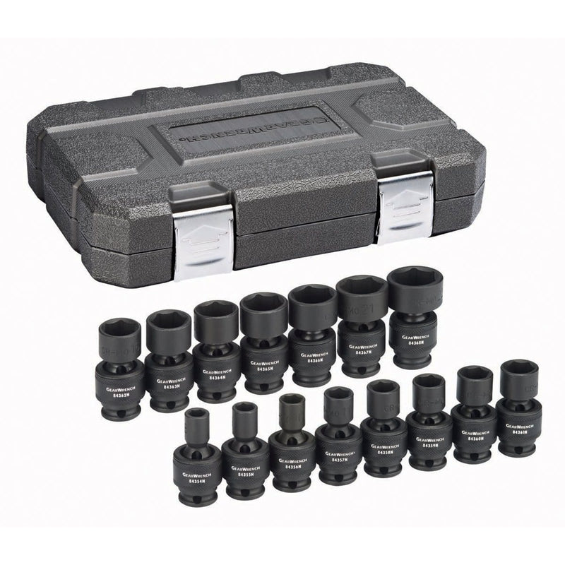 GearWrench 84918N 15 Pc. 3/8" Dr 6 Pt 6 Pt Mm Univ Set - Pelican Power Tool