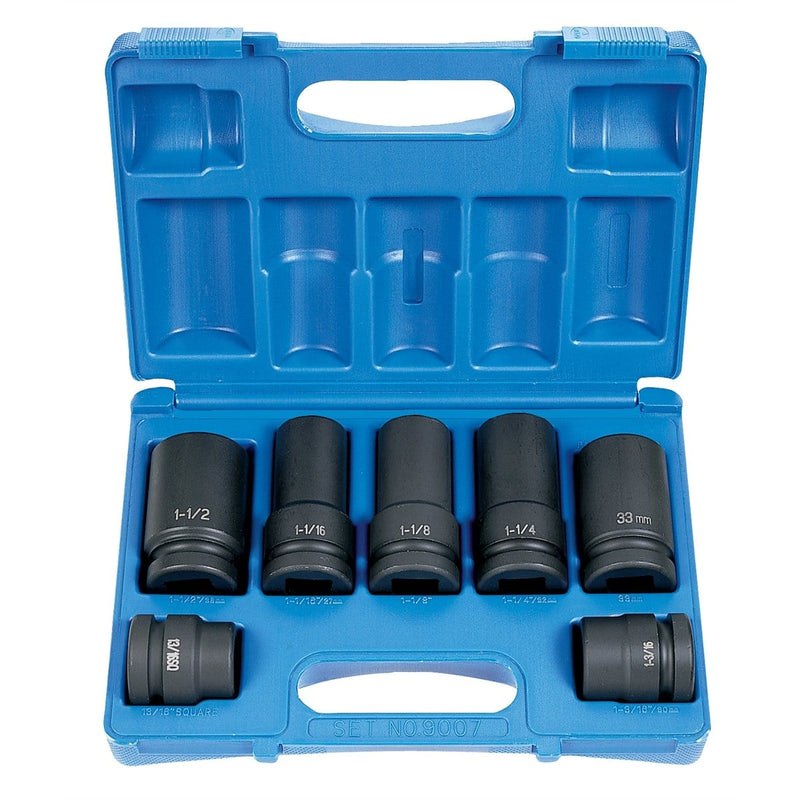 Grey Pneumatic 9007 1" Drive 7-Piece Truck Wheel Set - Pelican Power Tool