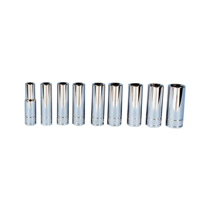 K Tool International KTI-27201 Soc Set 3/8" Dr 9 Pc Mm Deep - Pelican Power Tool