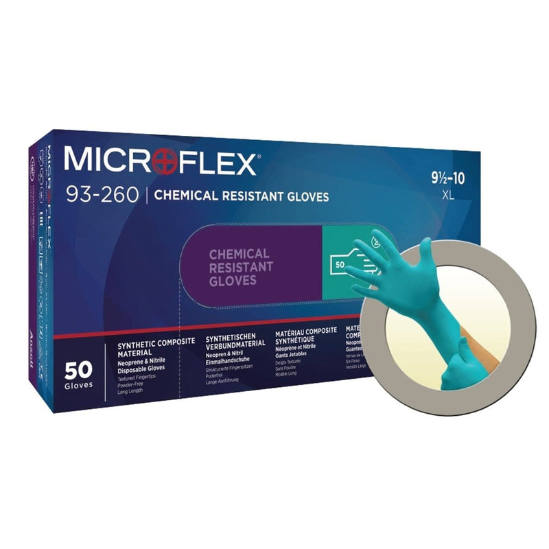Microflex 93260070-CASE Glove 93-260 Chem Resistant S - Pelican Power Tool