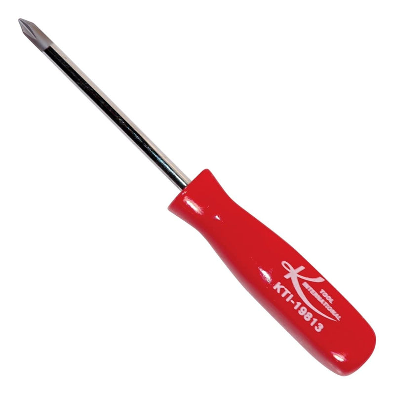 K Tool International KTI-19813 No. 1 X 3 In. Phillips Screwdriver With Red Square - Pelican Power Tool