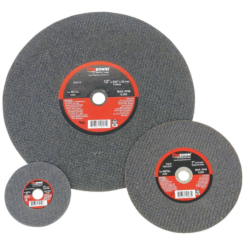 Firepower 1423-3184 Cut-Off Wheel 4.5 X 1/16" X 7/8" Hole (5 Pack) - Pelican Power Tool