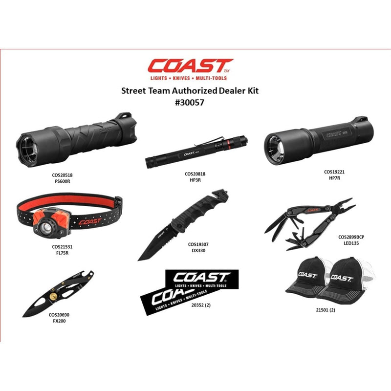 COAST Products 30057 Coast Street Team Authorized Dealer Kit - Pelican Power Tool