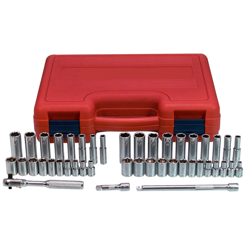 K Tool International KTI-21044 44-Piece 1/4 " Dr 6-Pt Sae And - Pelican Power Tool