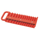 Lisle 40120 Socket Holder Magnetic 1/4In Dr F/26 Sockets Red - Pelican Power Tool