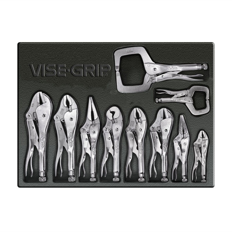 Vise Grip 1078TRAY Pliers 10Pcset 11R,10R,10Wr,9Ln,7Lw,7R7Wr6R6Ln5Wr - Pelican Power Tool