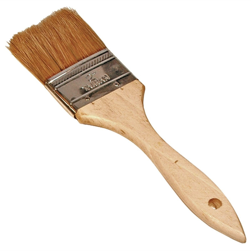 K Tool International KTI-74020 Brush Utility 2In. Natural Bristles Wood Handle - Pelican Power Tool