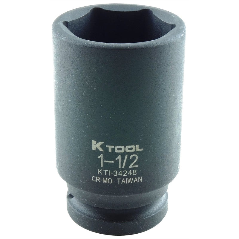 K Tool International KTI-34248 Soc 1-1/2 3/4D Imp 6Pt Dp - Pelican Power Tool