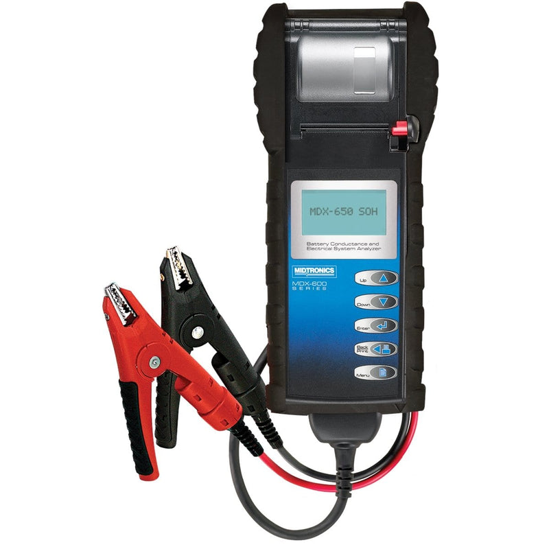 Midtronics MDX-650P SOH 6/12V Battery 12/24V System Analyzer W/Rubber Boot - Pelican Power Tool