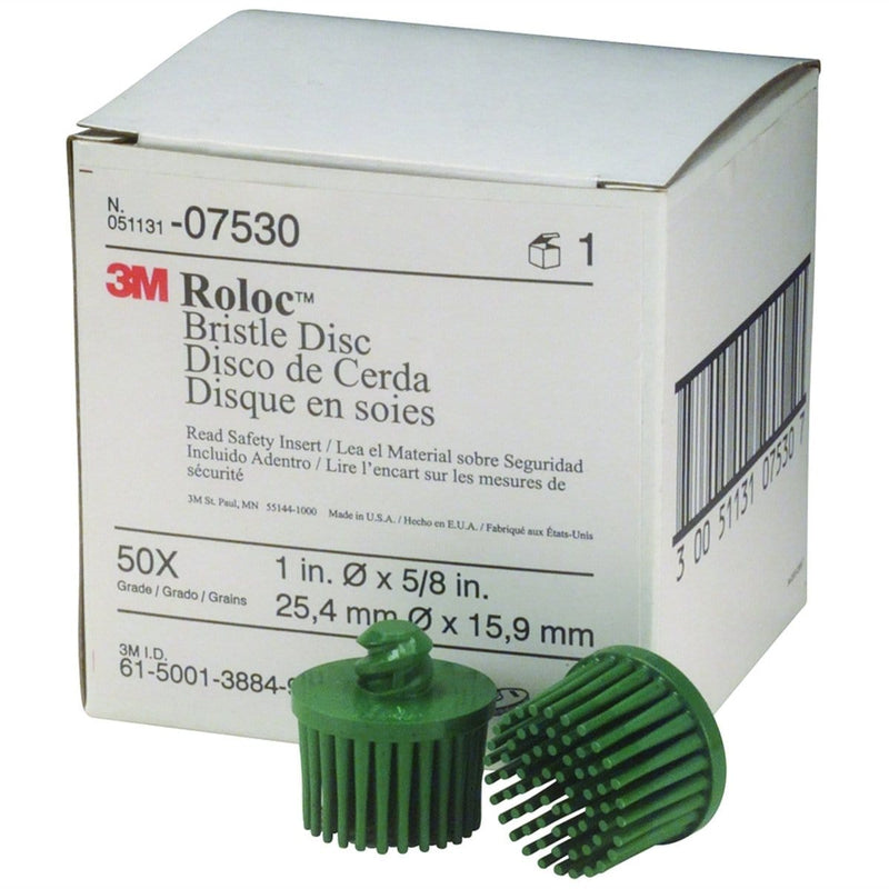 3M 7530 1" 50-Grit Bristle Disc 10/Bx - Pelican Power Tool