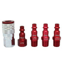 Milton Industries S-305MKIT 5 Pc. Colorfit Set, M-Style Red, 1/4" - Pelican Power Tool