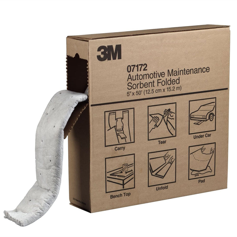 3M 7172 Oil Spill Folded Pads 5" X 50' Per Box - Pelican Power Tool