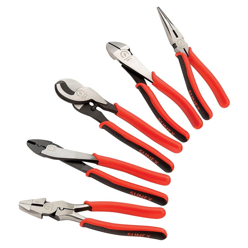 Sunex 3607V Professional Pliers Set 5-Piece - Pelican Power Tool
