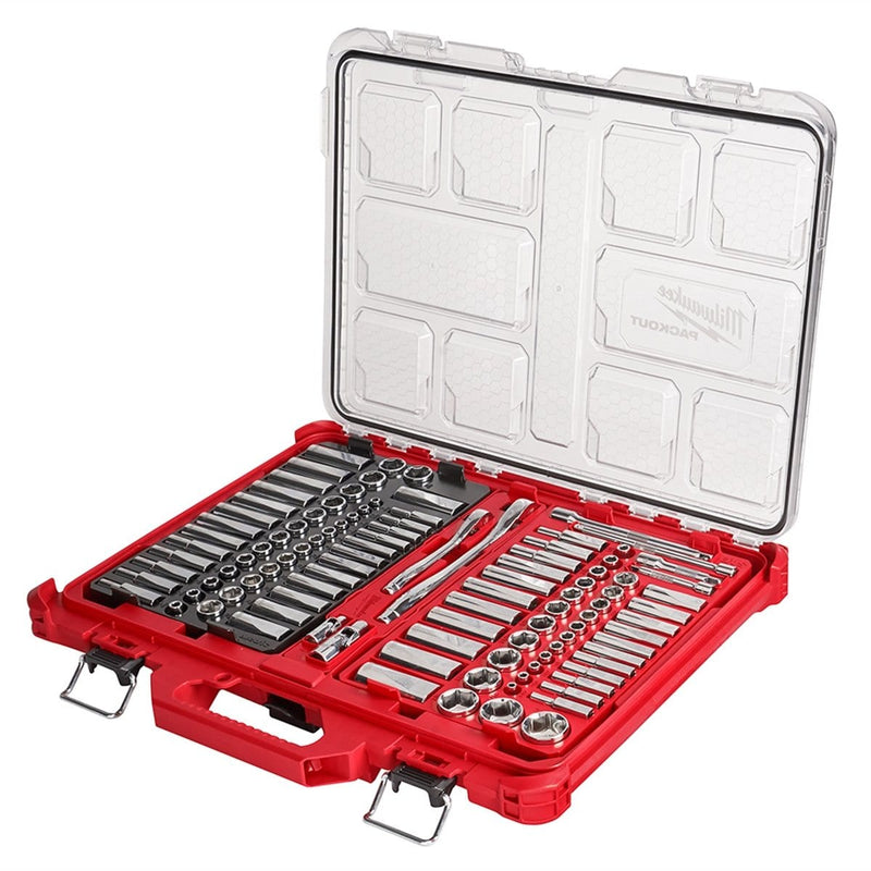 Milwaukee 48-22-9486 1/4- 3/8 106Pc Rat. And Socket Set In Pkout Sae-Mm - Pelican Power Tool