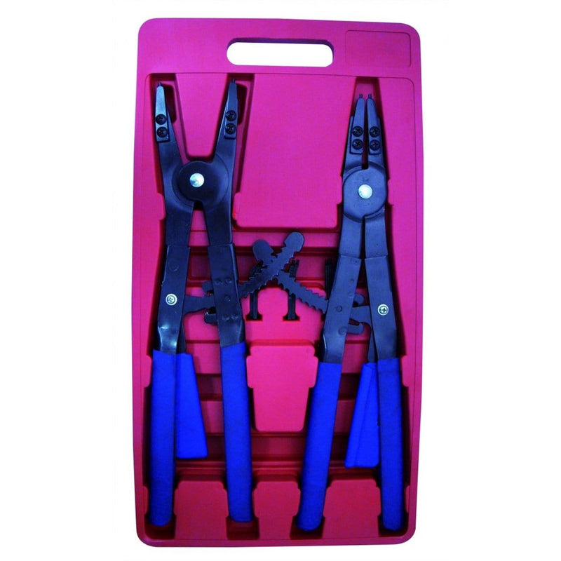 Astro Pneumatic 9402 Snap Ring Plier Set 2Pc 16" Lg Blue Handle - Pelican Power Tool