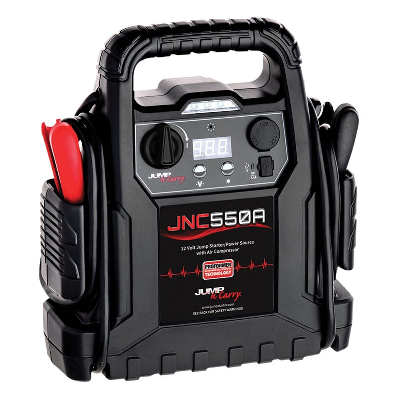 Clore Automotive JNC550A 1100 Peak Amp 12V Jump Starter With Air Compressor - Pelican Power Tool