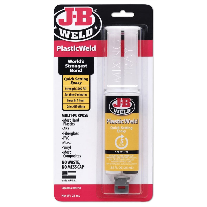 J B Weld 50132 Plasticweld Syringe 25Ml - Pelican Power Tool