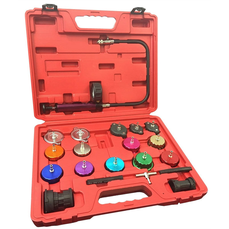 FJC, Inc. 43660 Radiator And Cap Pressure Tester Kit-21Pc - Pelican Power Tool