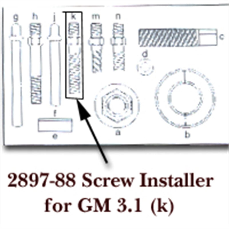 GearWrench KDS289788 Screw Installer For Gm 3.1 Letter (K) - Pelican Power Tool