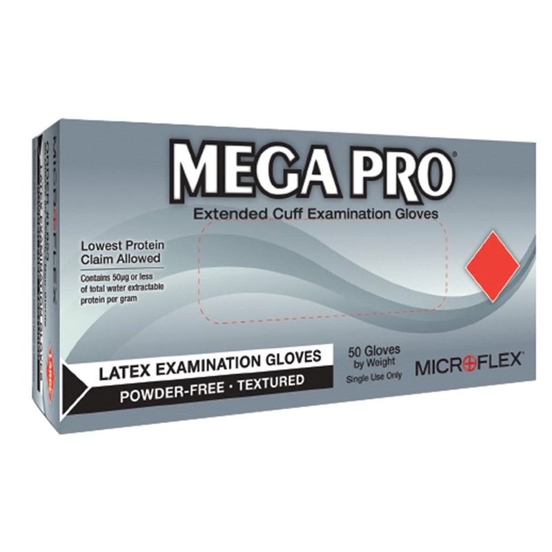 Microflex L854 Mega Pro Ext Cuff Latex Exam Gloves Box/50 Xl - Pelican Power Tool