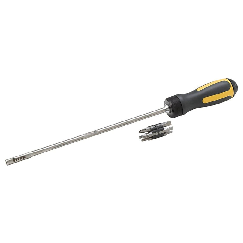 Titan 12218 18" Extra Long Ratcheting Screwdriv - Pelican Power Tool