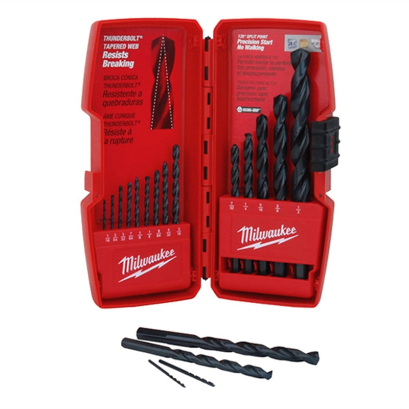 Milwaukee 48-89-2803 15-Pc Thunderbolt Black Oxide Drill Bit Set - Pelican Power Tool