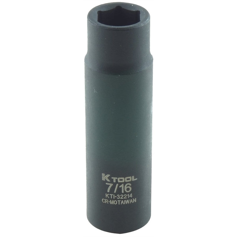 K Tool International KTI-32214 Soc 7/16 3/8D Imp 6Pt Dp - Pelican Power Tool