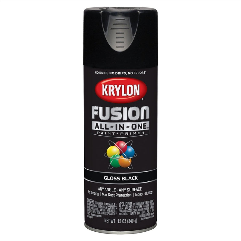 Krylon 2702 Gloss Black 12 Oz. - Pelican Power Tool