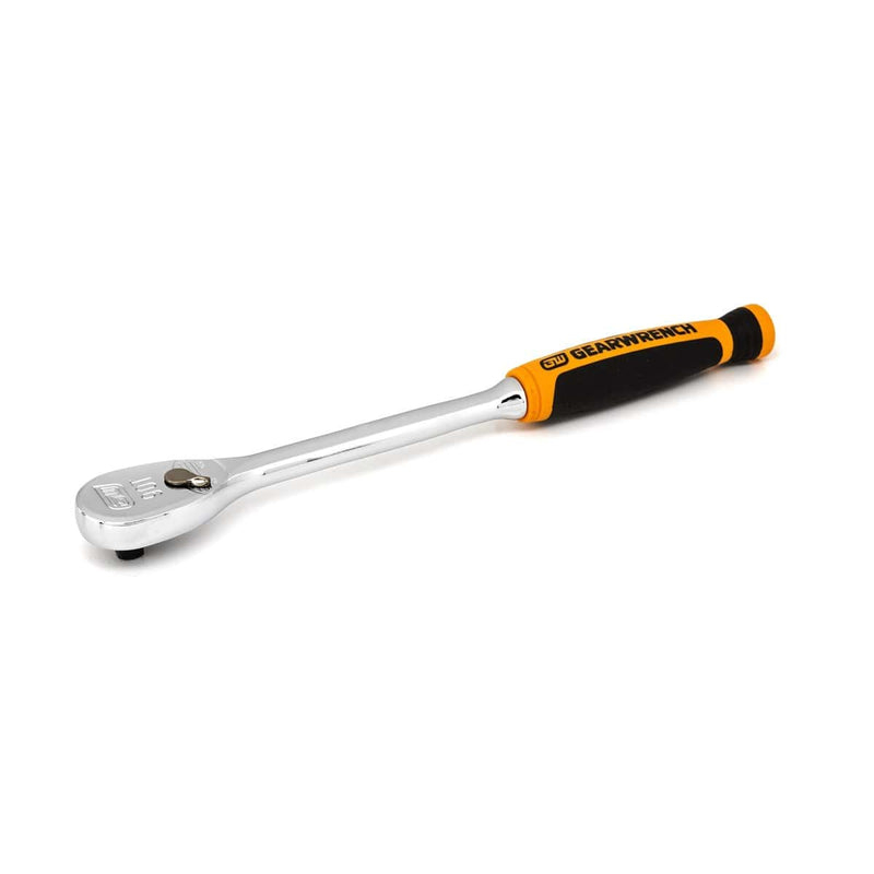 GearWrench 81029T 1/4" Dr 90T Cushion Grip Long Handle Ratchet - Pelican Power Tool