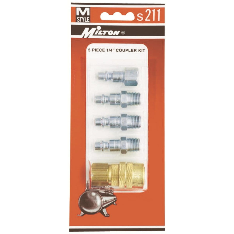 Milton Industries S-211 5 Piece M-Style Coupler Kit - Pelican Power Tool