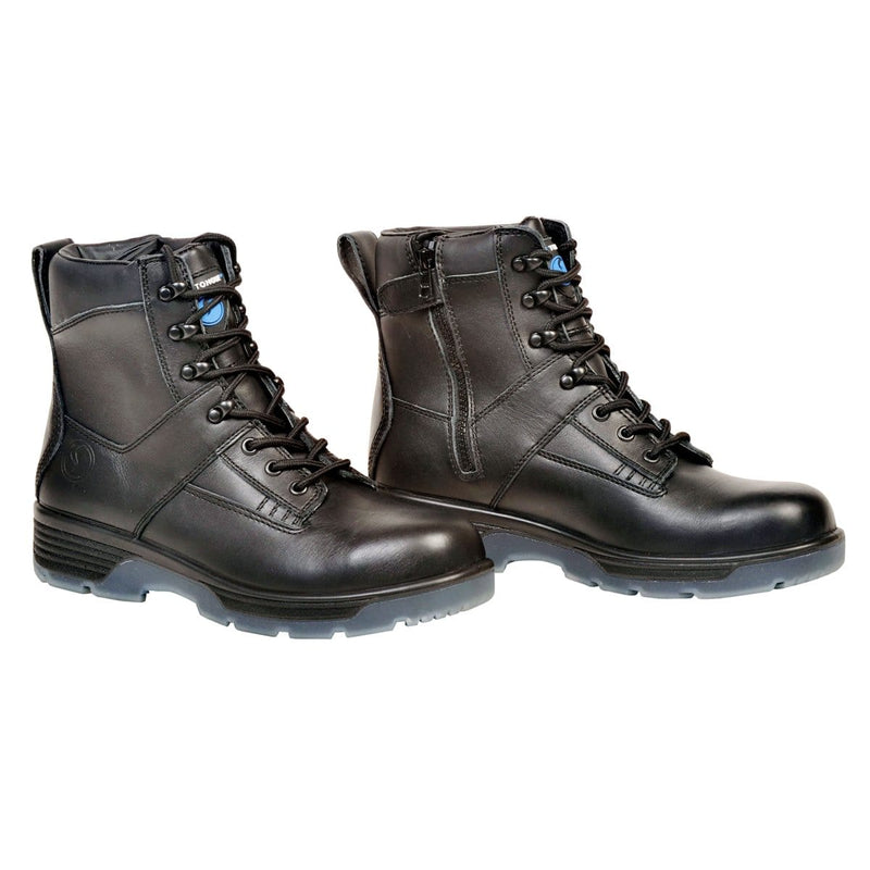 Blue Tongue BTCP7.5 Redback Boots Black 6 Lace-Up Side Zipper Composi - Pelican Power Tool