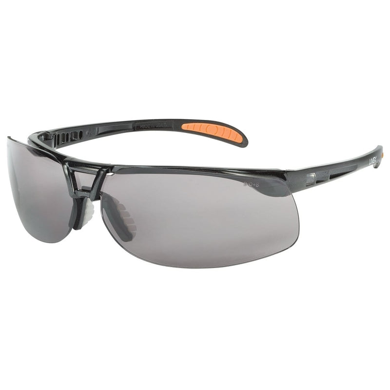 Uvex S4201 Protege Safety Eyewear Black Frame Grey Lens - Pelican Power Tool