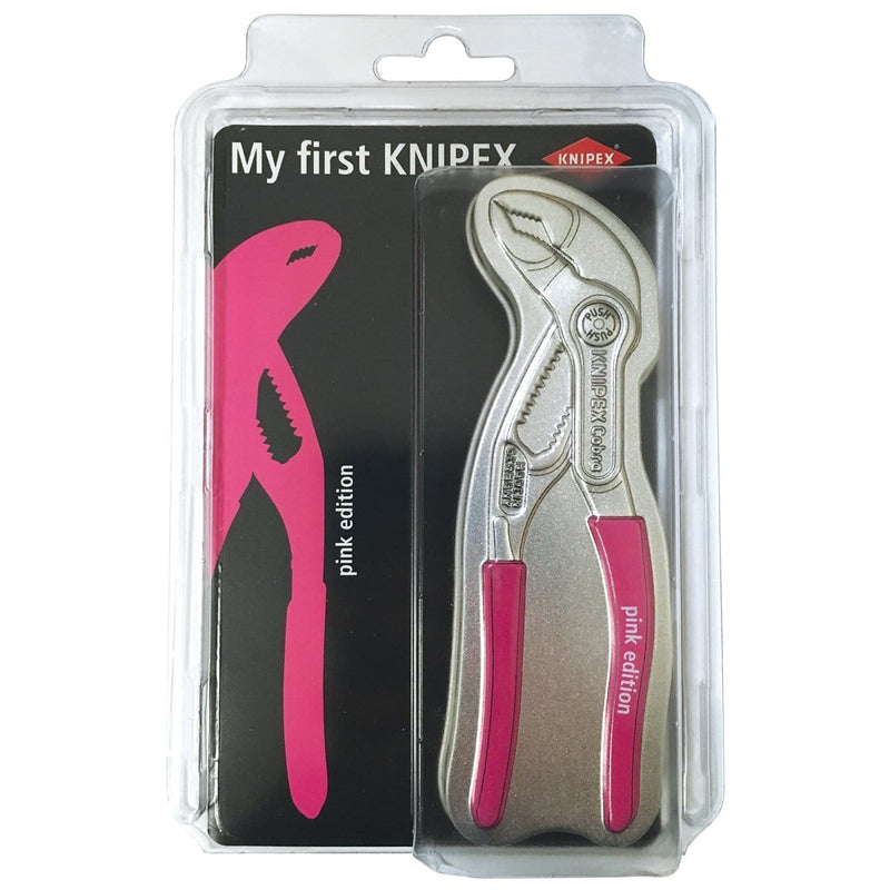 Knipex 87 03 125 PE BK "My First Knipex" 5" Cobra Pink Handle - Pelican Power Tool