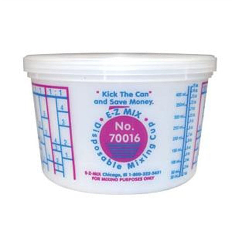 E-Z Mix 70016 1 Pint Disposable Mixing Cups 100/Box - Pelican Power Tool