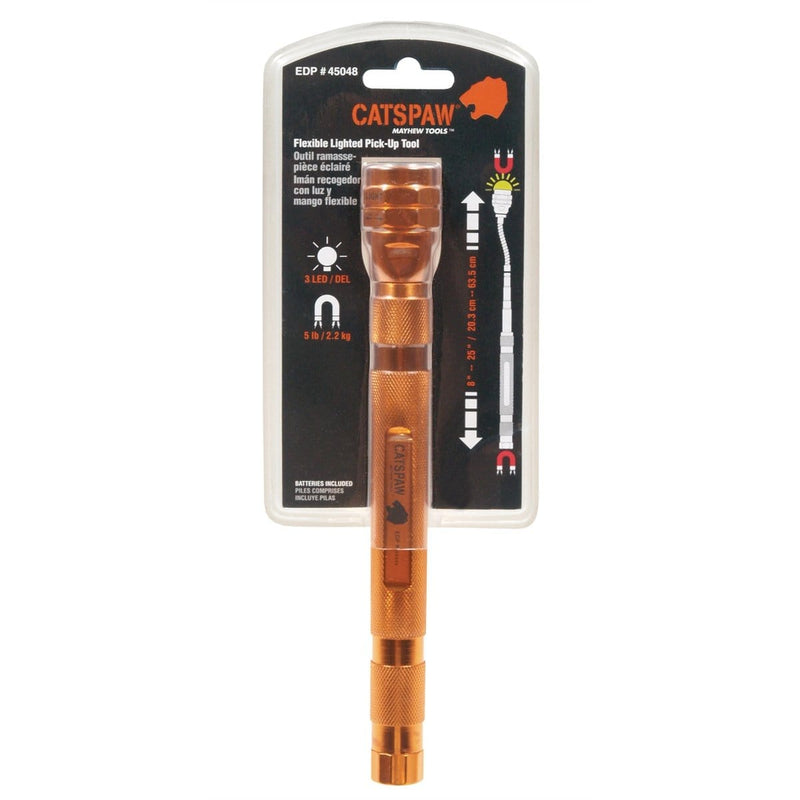 Mayhew 45048 Catspaw Flexible Lighted Pick-Up Tool - Pelican Power Tool