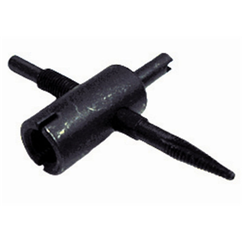 The Main Resource TI27 4-Way Tire Valve Core Tool Black Hardened Steel - Pelican Power Tool