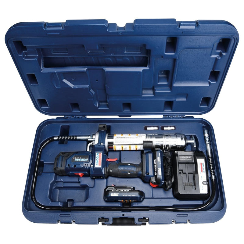 Lincoln Lubrication 1888 Pro 2-Sp 20V Lith-Ion Grease Gun W/ 2-Batteries - Pelican Power Tool