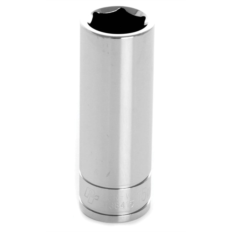 Wilmar Corp. / Performance Tool W38415 3/8'' Dr 6Pt Deep Socket 15Mm - Pelican Power Tool