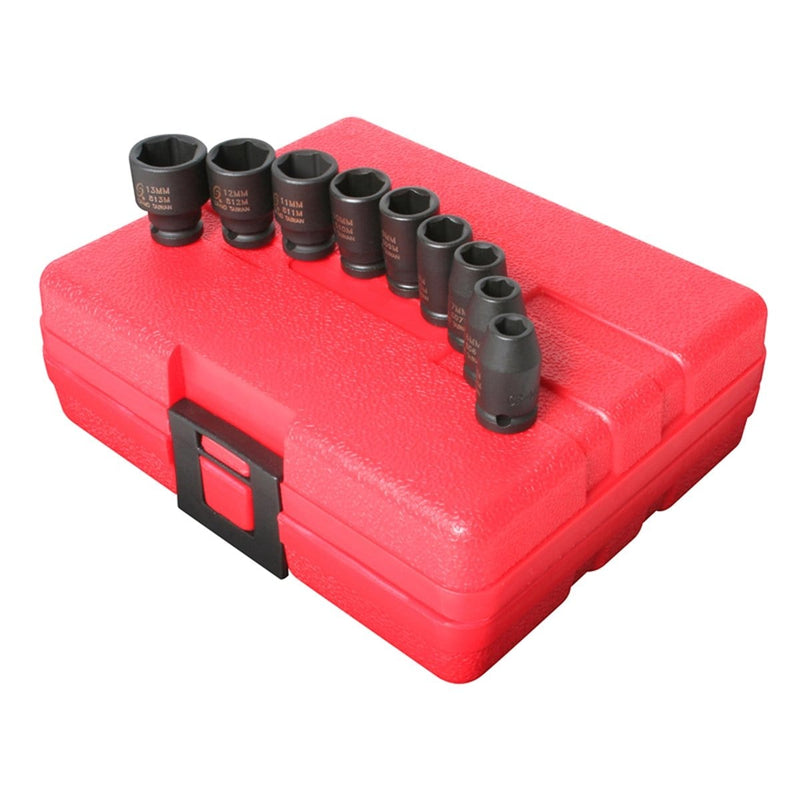 Sunex 1809 Socket Set Impact 1/4In. Drive 9 Pc.Std. Metric - Pelican Power Tool