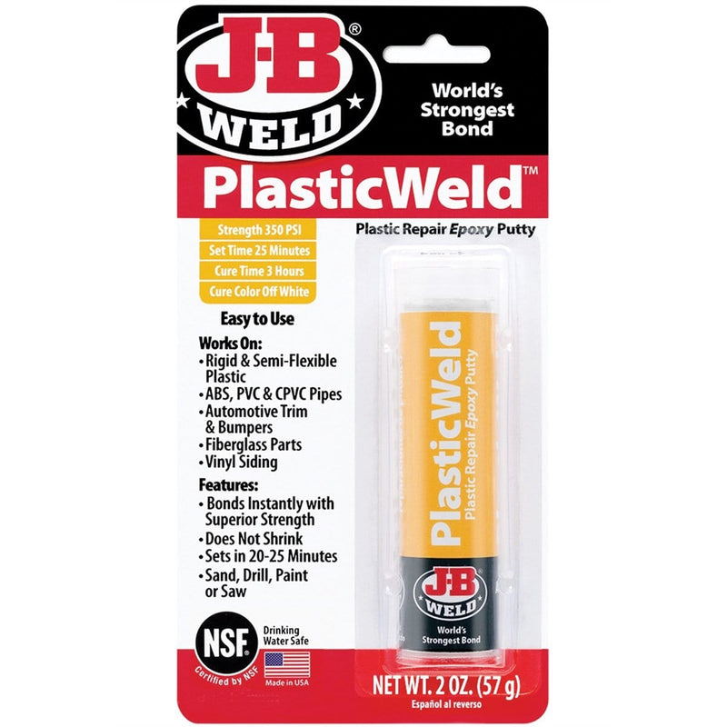 J B Weld 8237 J-B Kwikplastic Epoxy Putty Stick - Pelican Power Tool