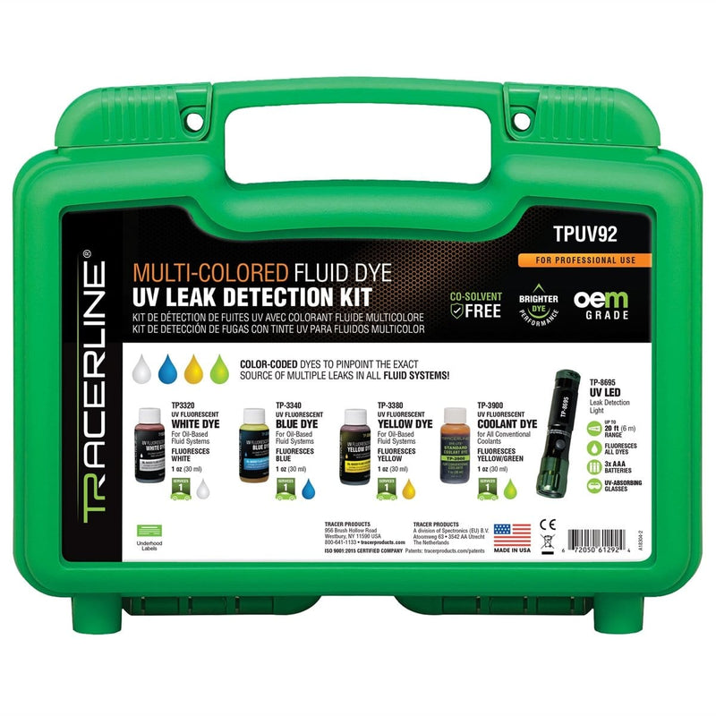 Tracer Products TPUV92 Uv Leak Detection Kit - Pelican Power Tool