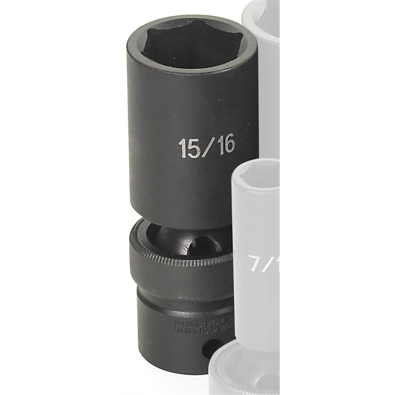Grey Pneumatic 2030UD 1/2 in. Drive x 15/16 in. Deep Universal - Pelican Power Tool