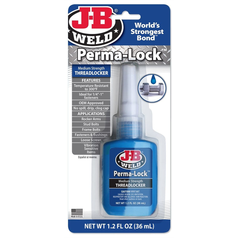 J B Weld 24236 J-B Weld Perma-Lock Blue 36 Ml. Threadlocker - Pelican Power Tool